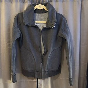 Lululemon Hug It Out Charcoal Full-Zip Jacket